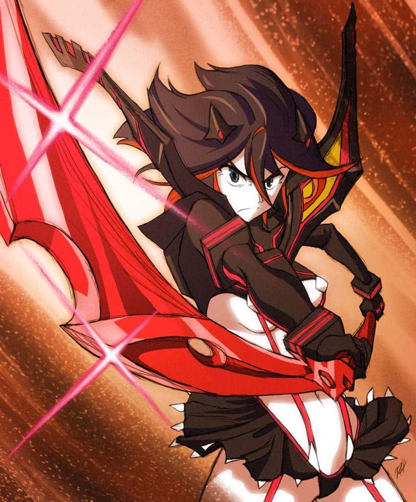 Ryuko Matoi - Unleashing Her Power Wallpaper