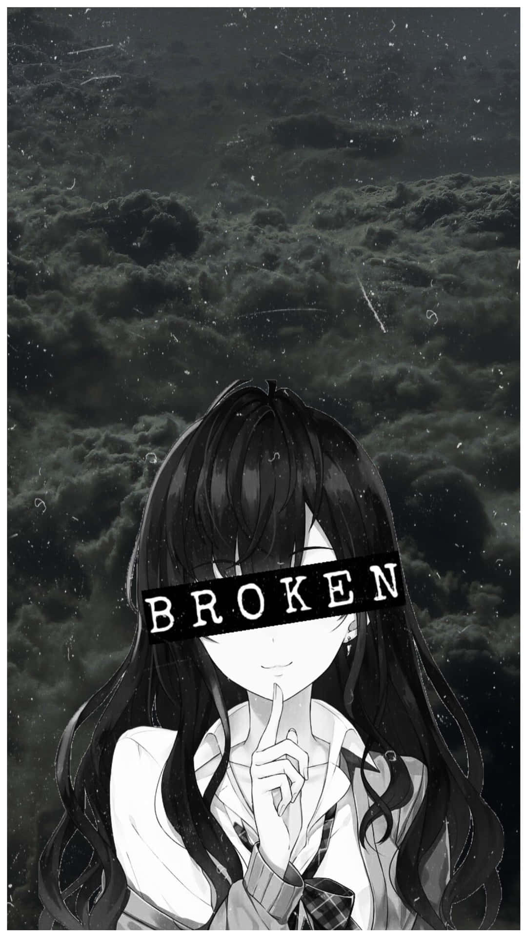 Depressed anime girl discount