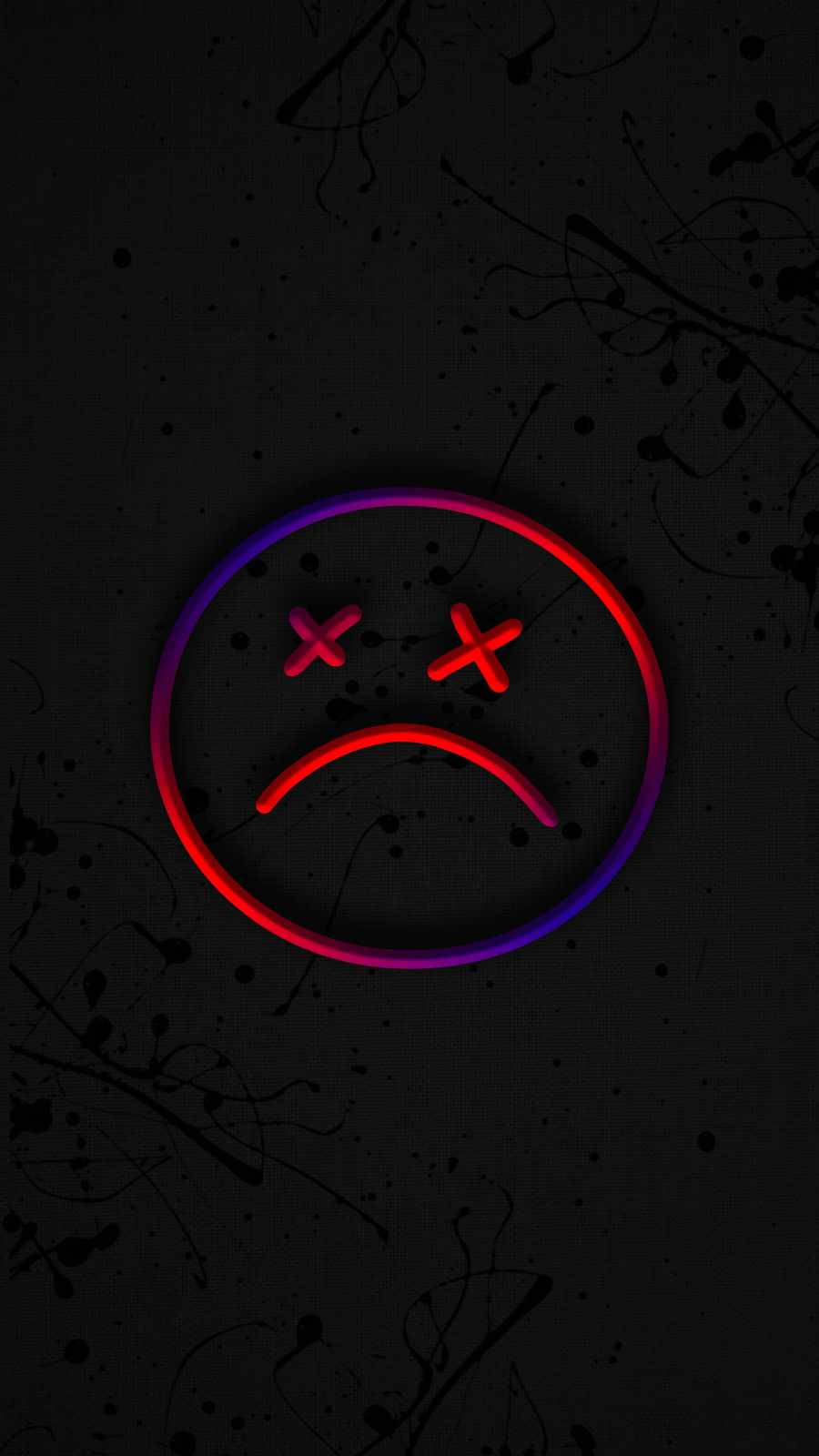 Sad Emoji Face Iphone Wallpaper