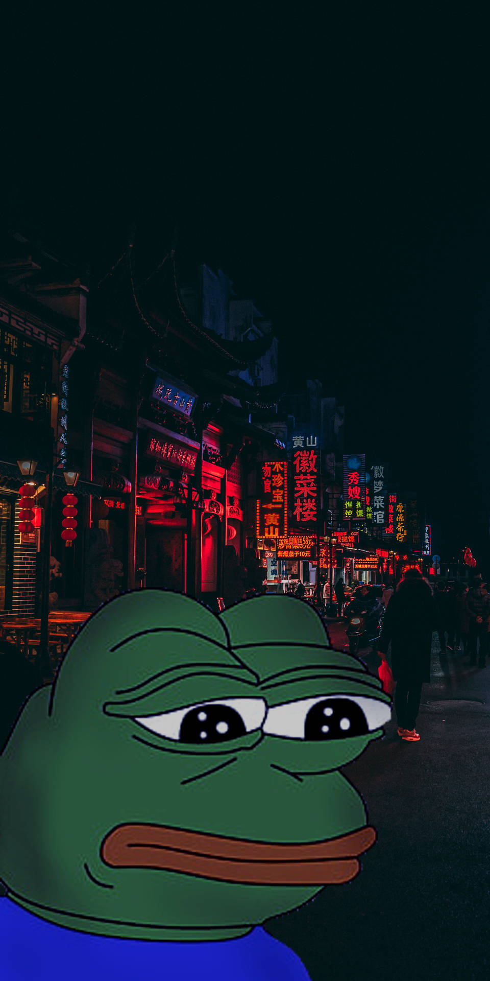 Sad Meme In The City Wallpaper