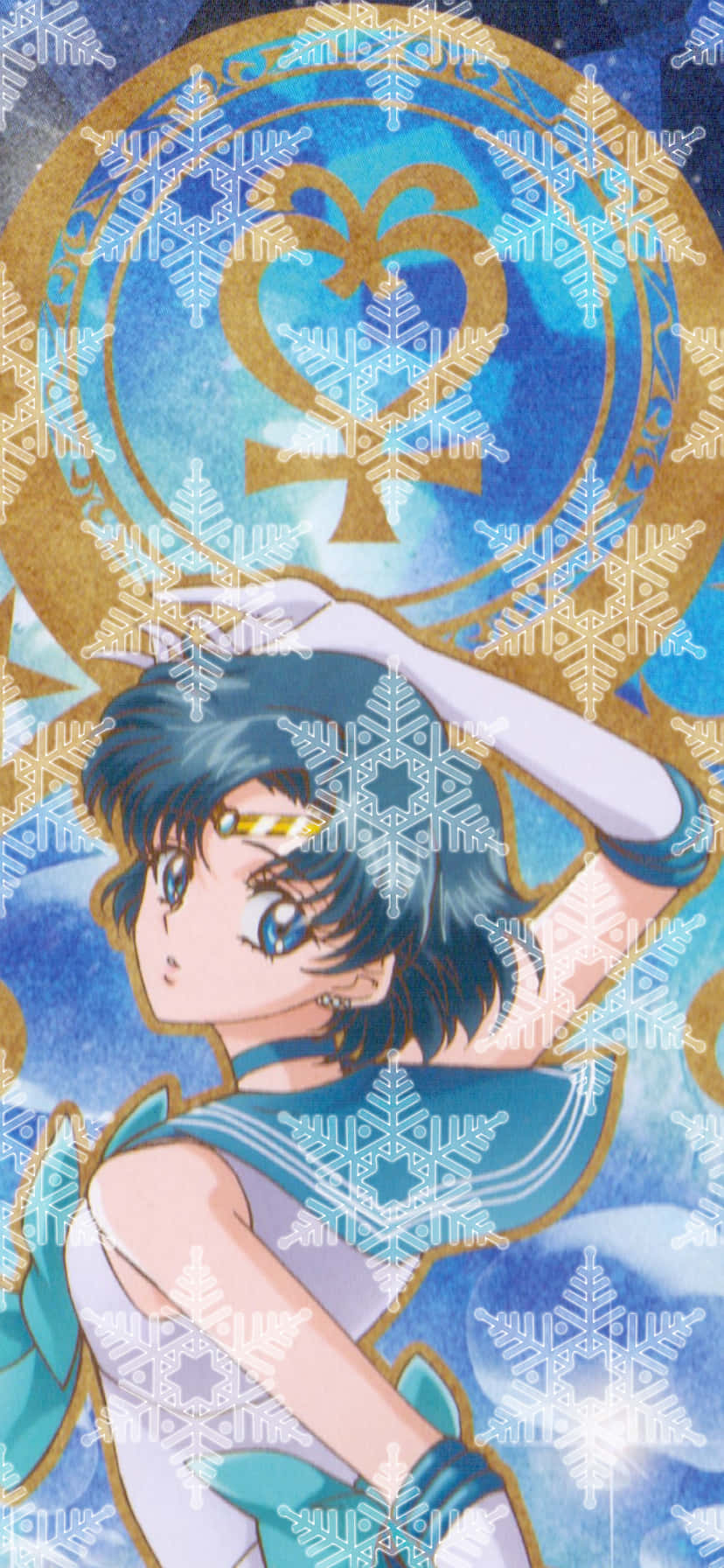 Sailor Mercury Looking Back Wallpaper
