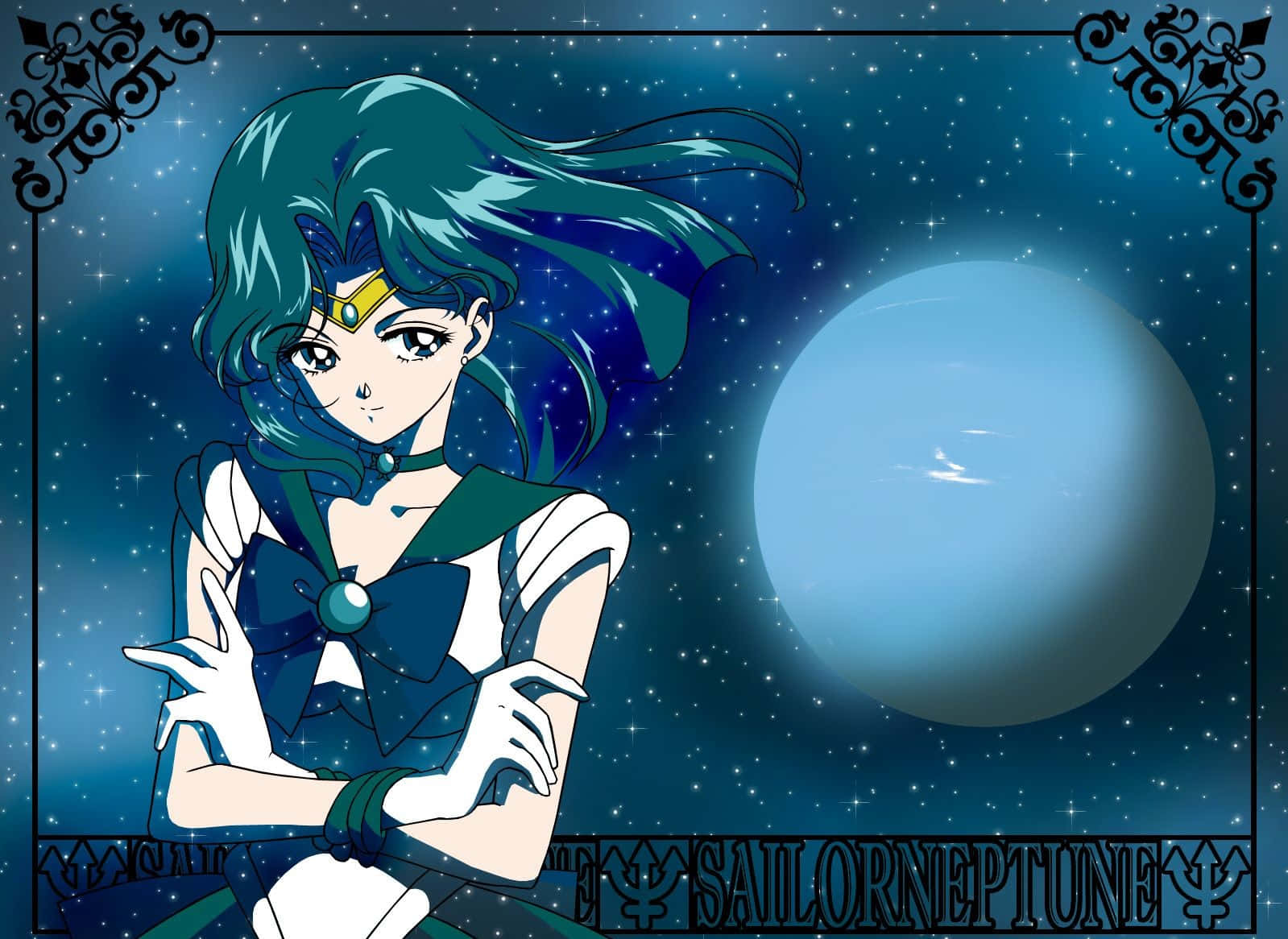 Sailor Neptune, Guardian Of The Deep Seas Wallpaper