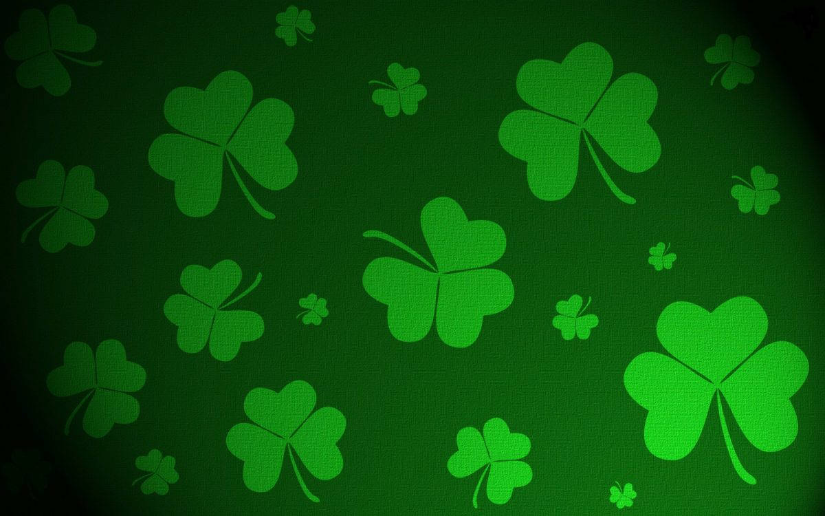 Saint Patrick’s Day With Fabric Texture Design Wallpaper