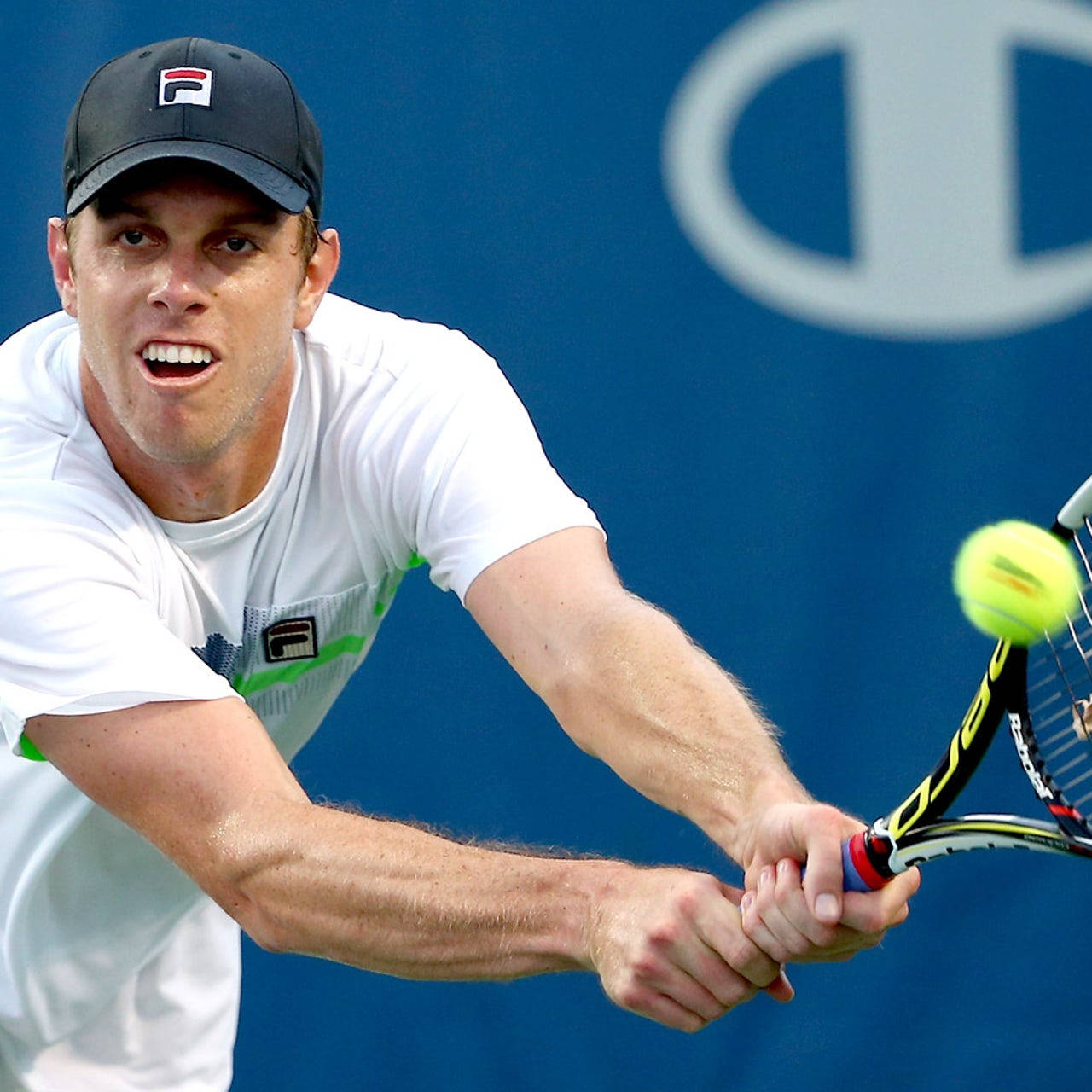 Sam Querrey Looking At Opponent Wallpaper