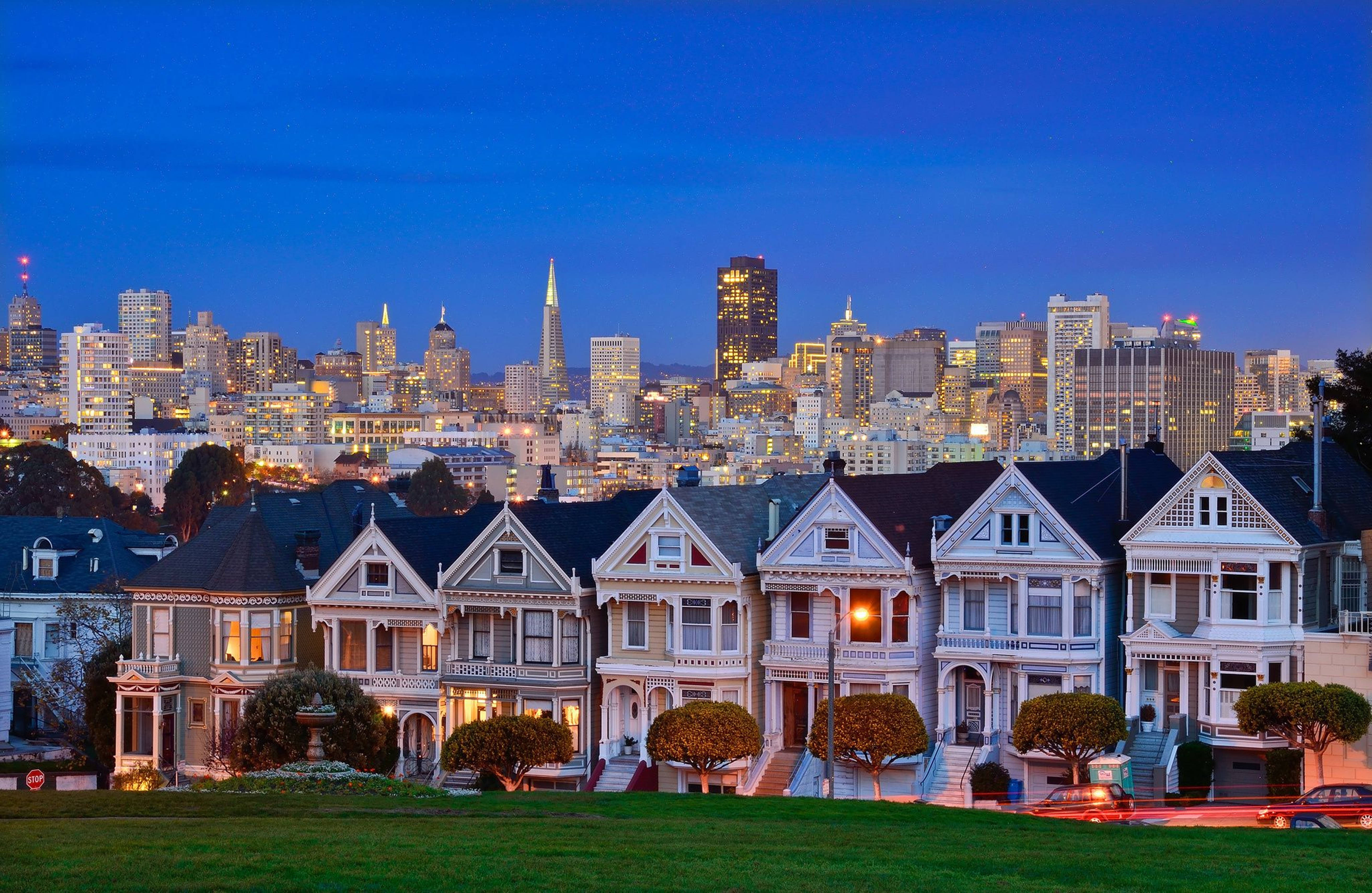 San Francisco 4k Village Houses Wallpaper