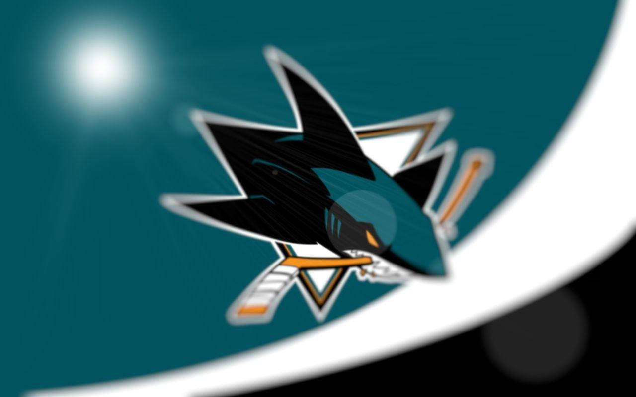 San Jose Sharks Luminous Flare Wallpaper