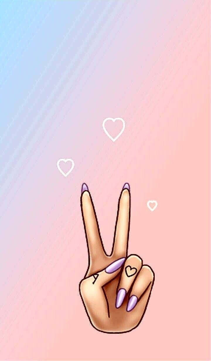 Savage Hand Peace Sign Wallpaper