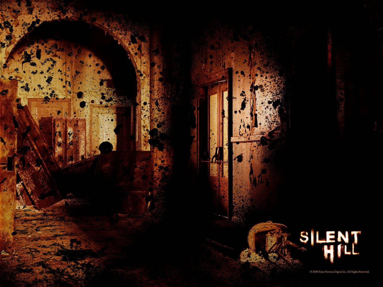 Scary Silent Hill Building Wallpaper