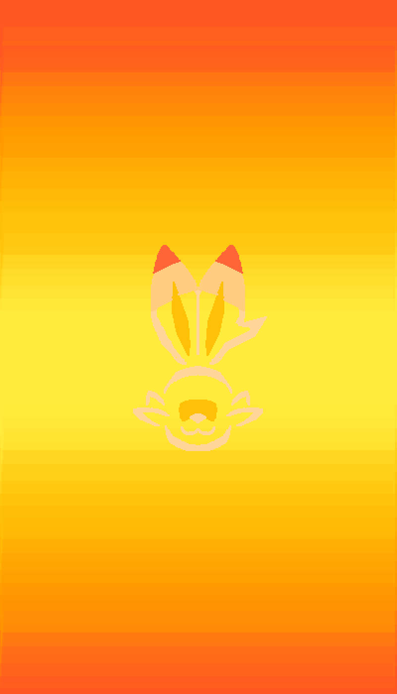 Scorbunny Outline Wallpaper