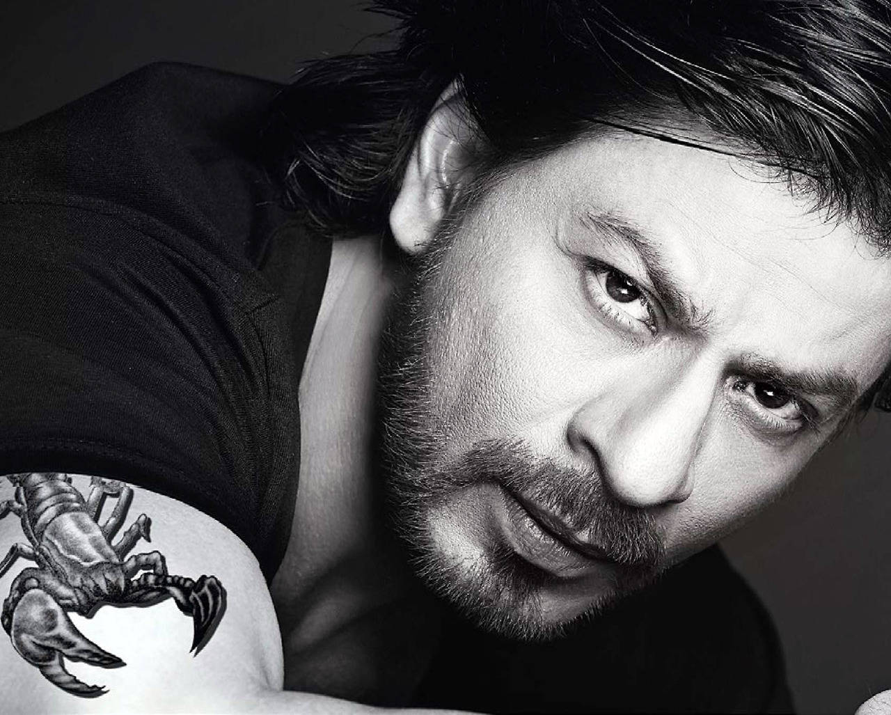 Scorpion Tattoo Of Shahrukh Khan Hd Wallpaper