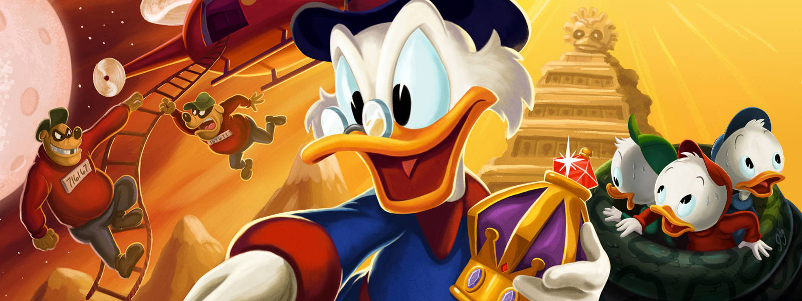 Scrooge Mcduck Grandnephews Thieves Wallpaper