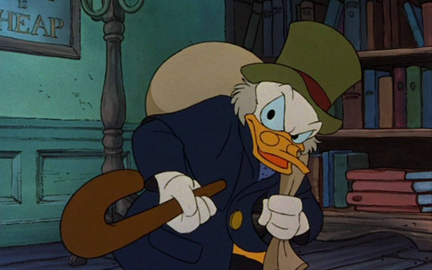 Scrooge Mcduck In Mickey's Christmas Carol Wallpaper