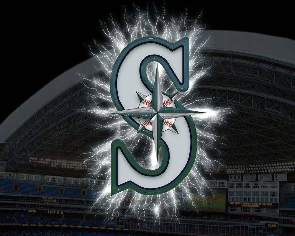 Seattle Mariners Lightning Logo Design Wallpaper