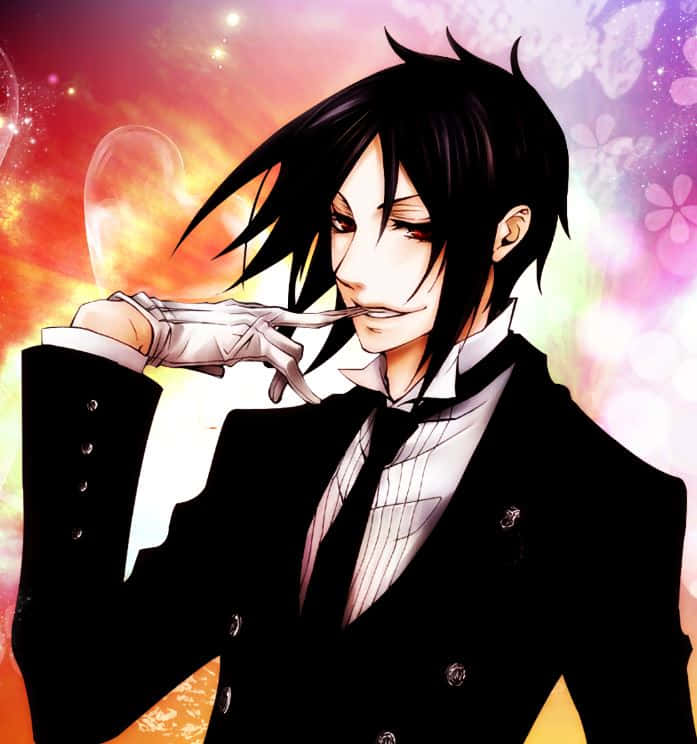 Sebastian Michaelis, The Demon Butler From Black Butler Series Wallpaper