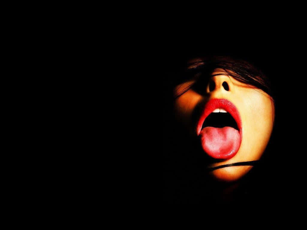 Sensual Mouth Wallpaper