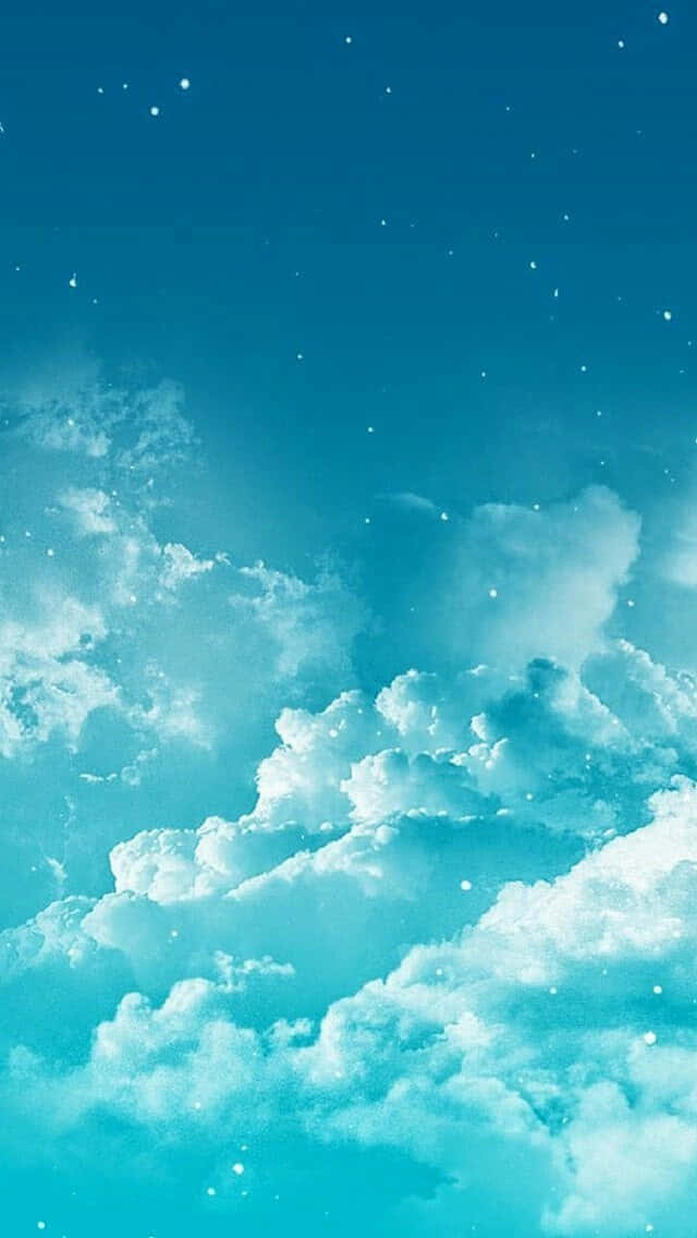 Serene Blue Skyand Clouds Wallpaper