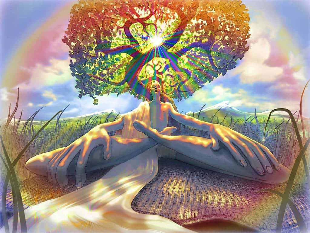 Serene Spiritual Meditation Wallpaper