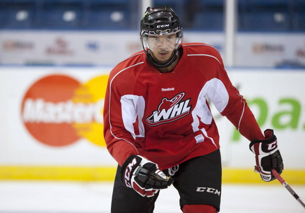 Seth Jones Playing For The Western Hockey League Wallpaper