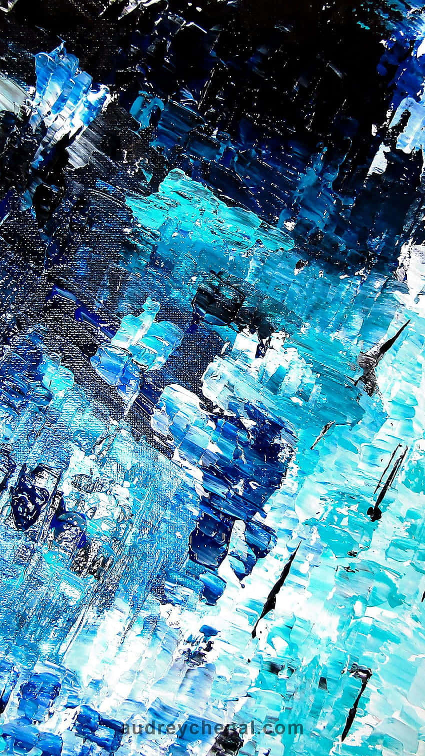 Shades Of Blue Contemporary Wallpaper