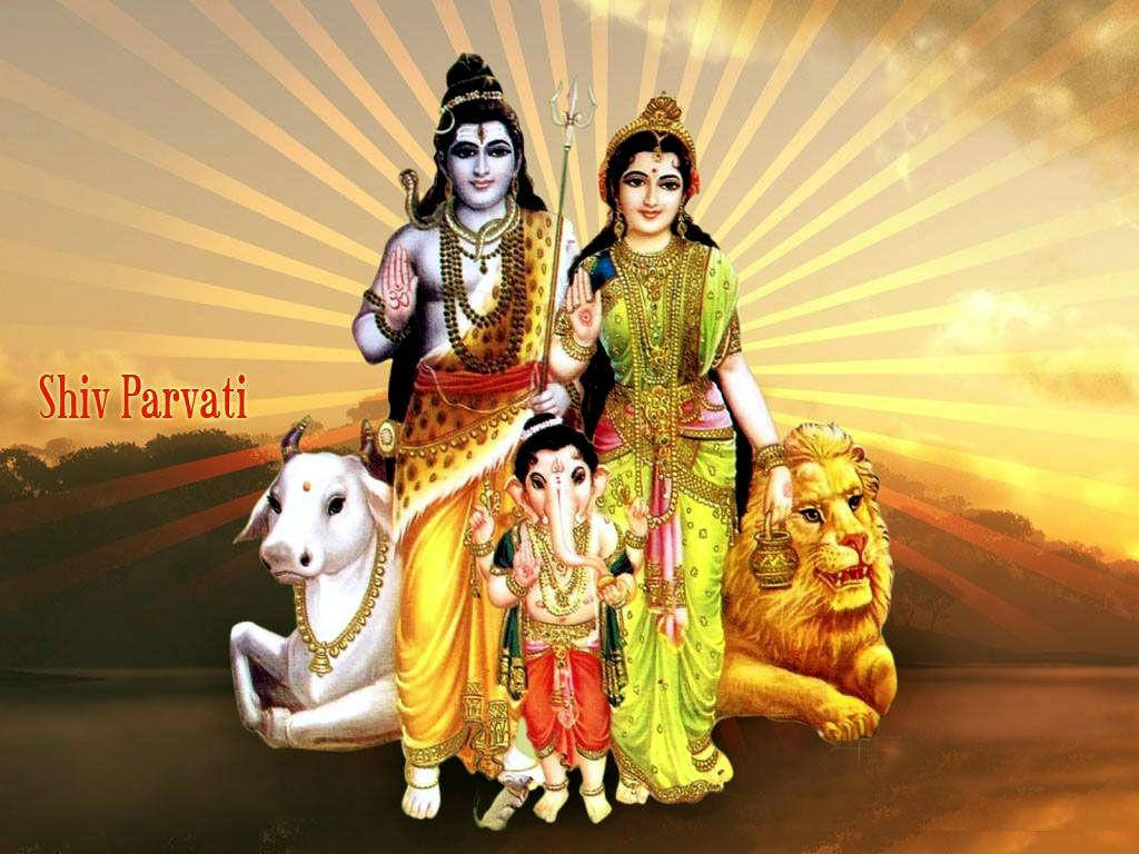 Shankar Bhagwan Shiva And Parvati Wallpaper