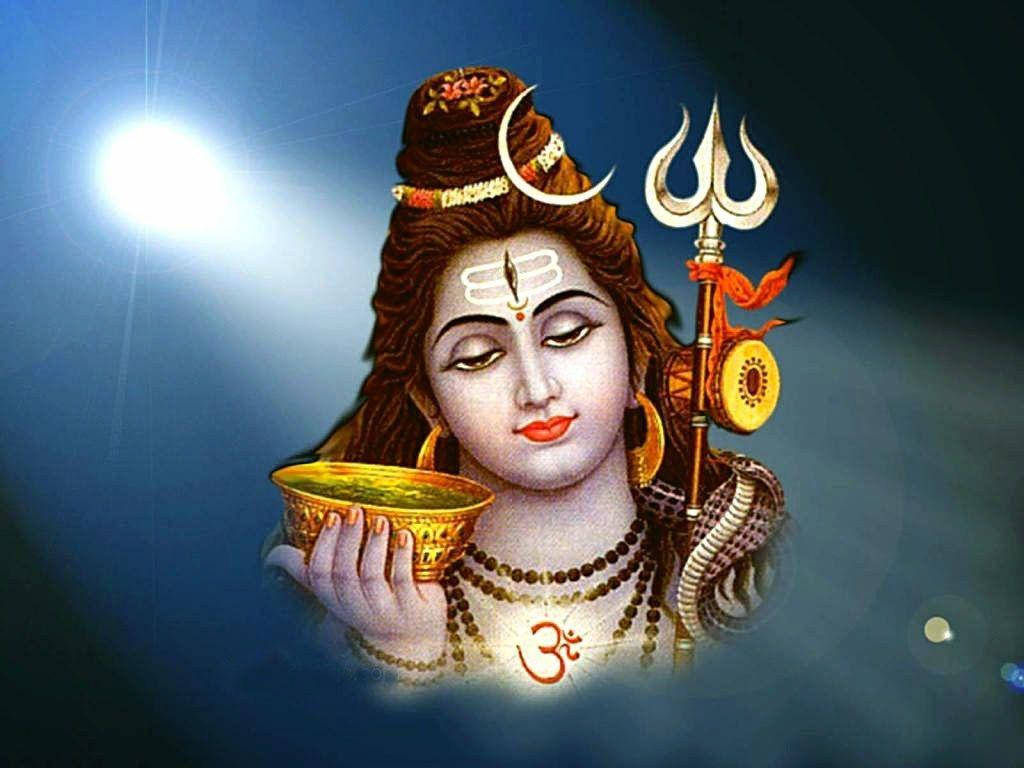 Shankar Bhagwan With Light In The Sky Wallpaper