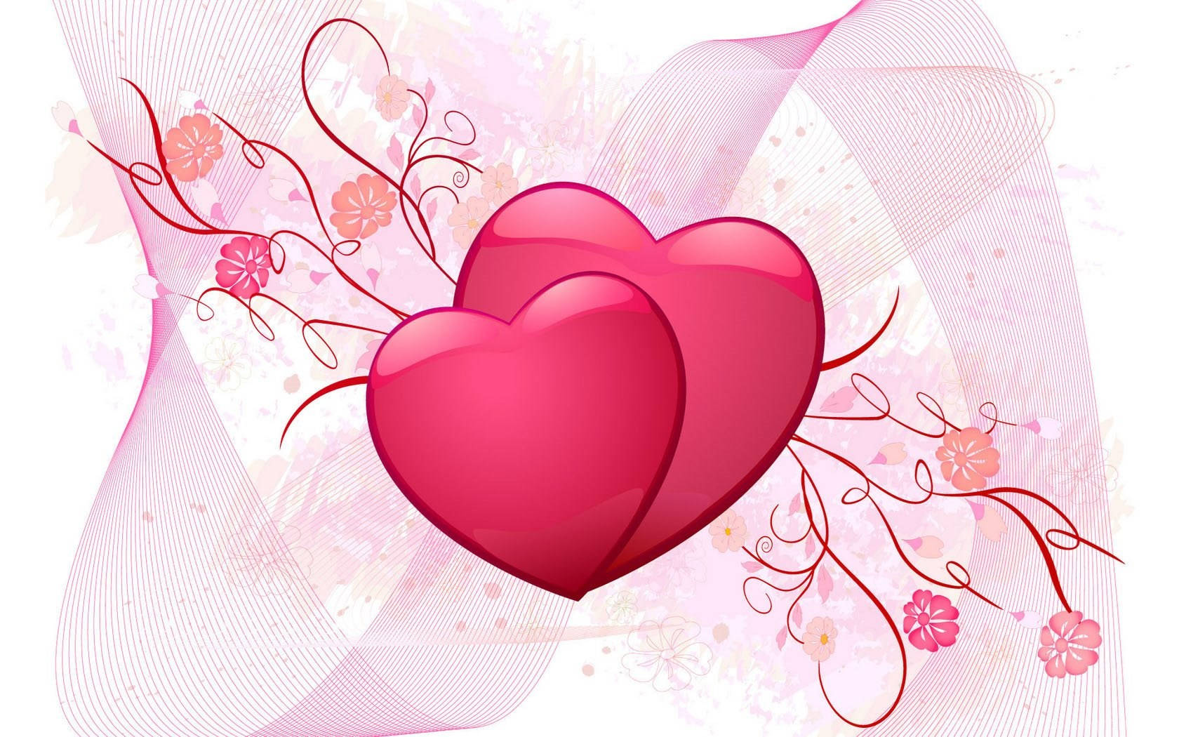 Share The Love Of Valentine's Day With These Beautiful Pink Hearts! Wallpaper