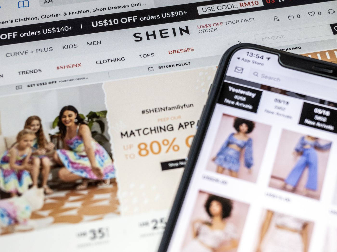 Shein Mobile And Desktop Website Wallpaper