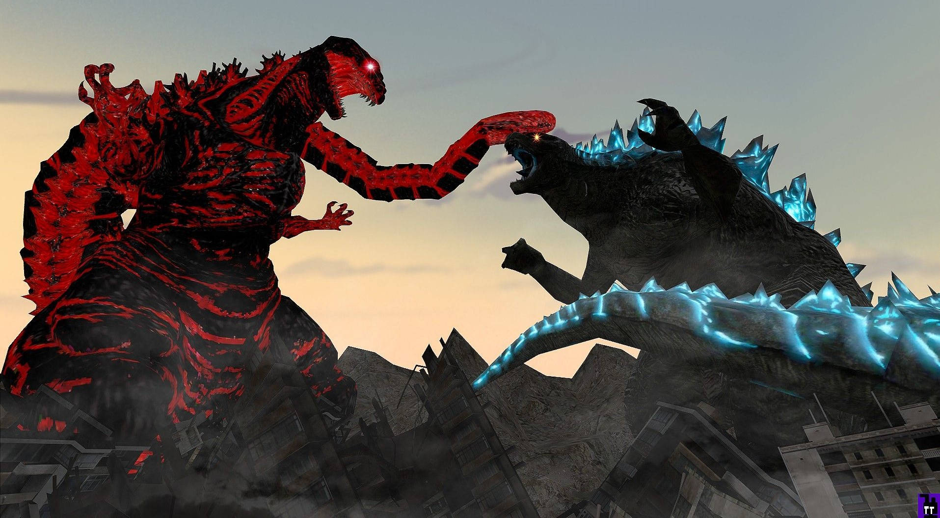 Shin Godzilla And Legendary Godzilla Wallpaper