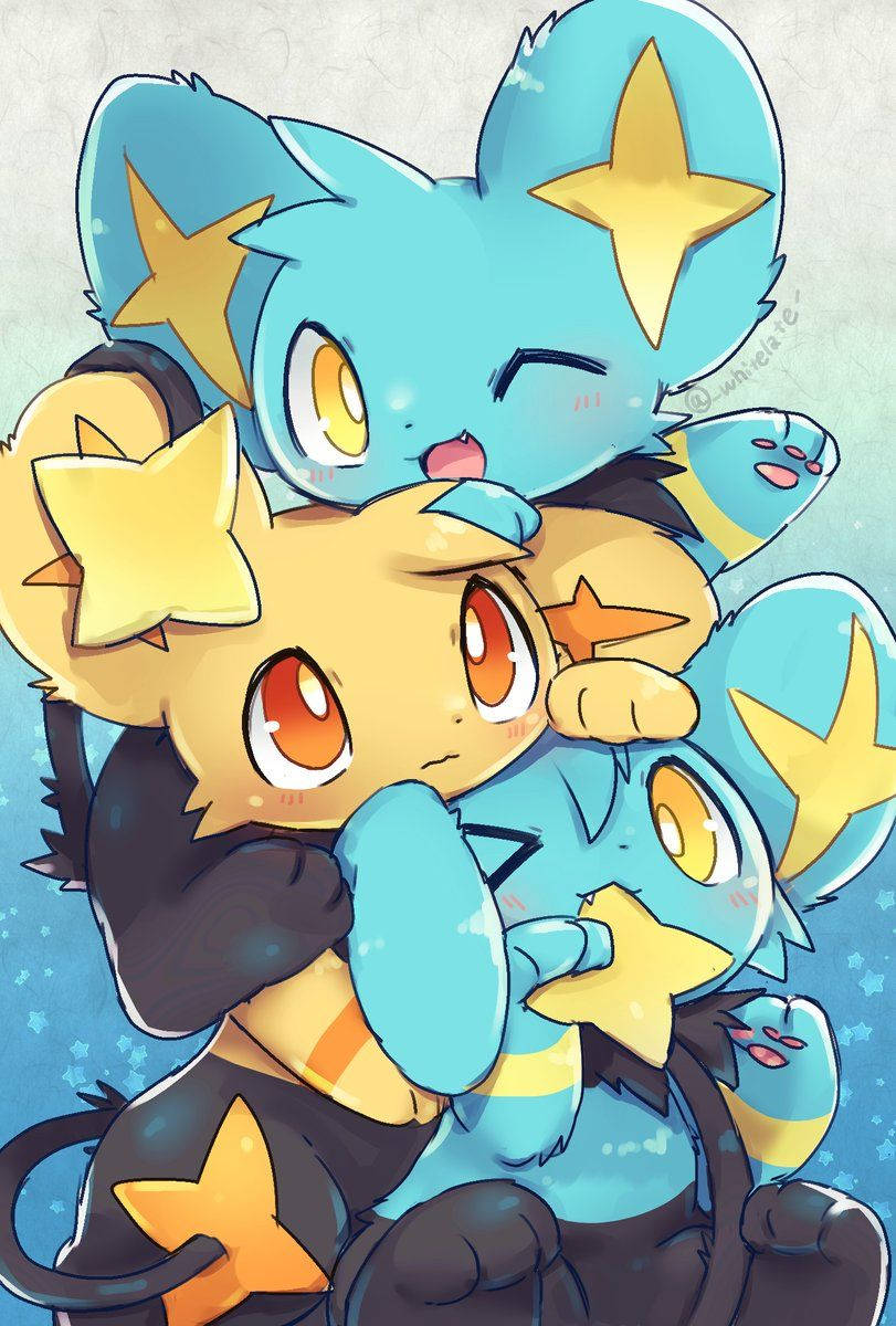 Shinx Winking Shiny Wallpaper