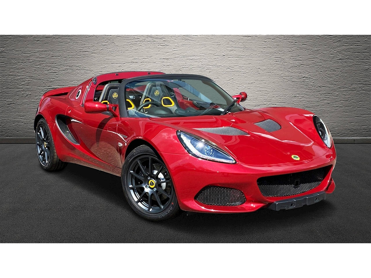 Shiny Red Lotus Elise Sports Car Wallpaper