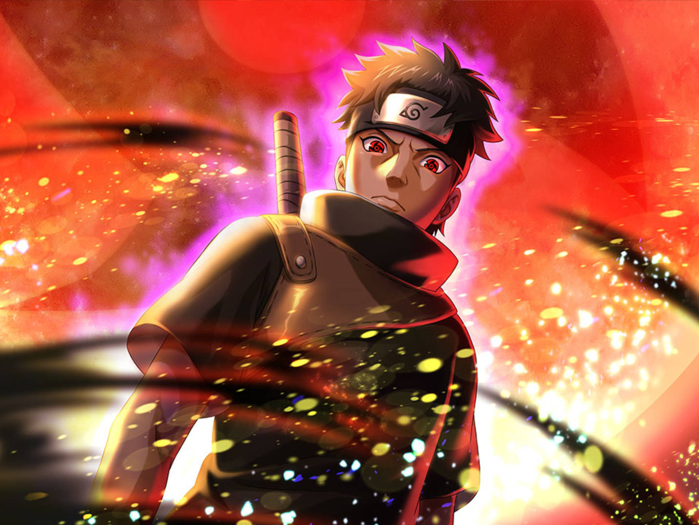 Shisui’s Sharingan Ninja Anime Wallpaper