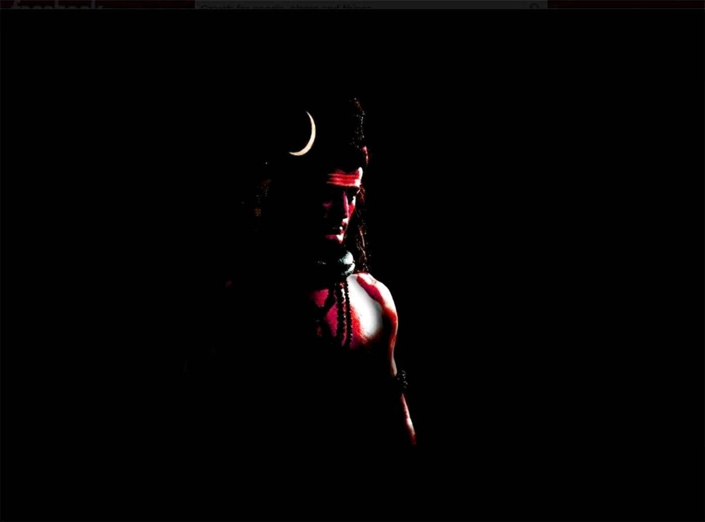 Shiva Black Red-skinned Hindu Deity Wallpaper