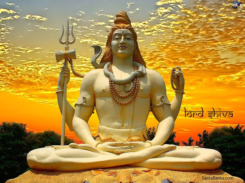 Shiva Sitting Statute Wallpaper