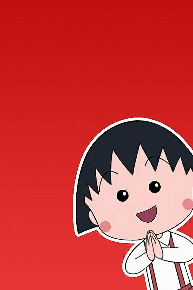 Short-haired Momoko Chibi Maruko Chan Wallpaper