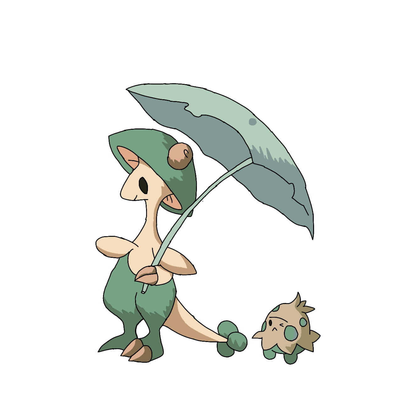 Shroomish Following Breloom Wallpaper