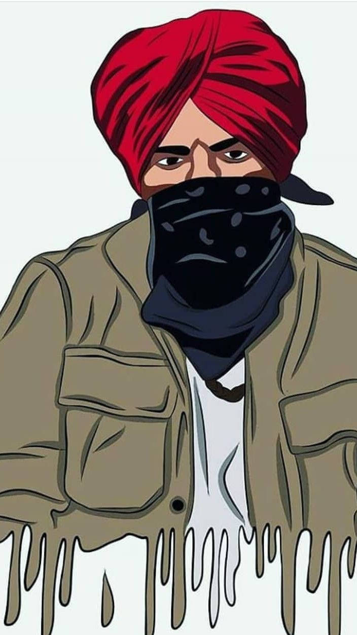 Sidhu Moose Wala Fanart Wallpaper