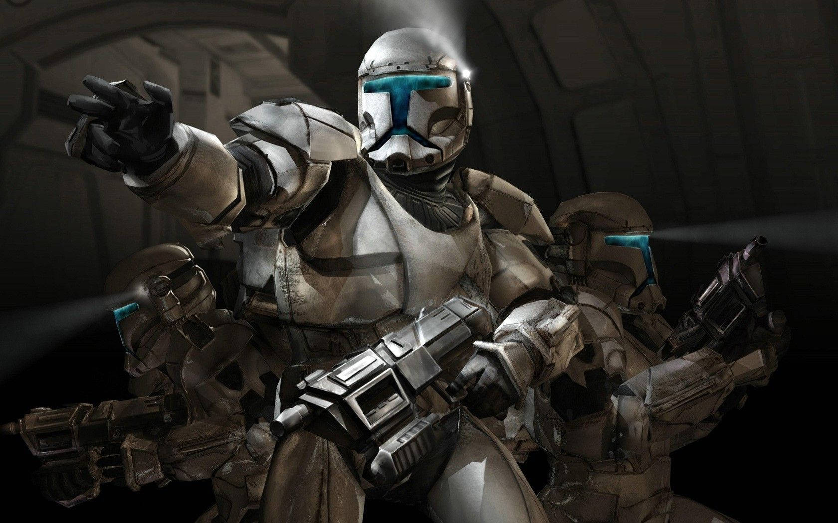 Silver Clone Troopers Wallpaper