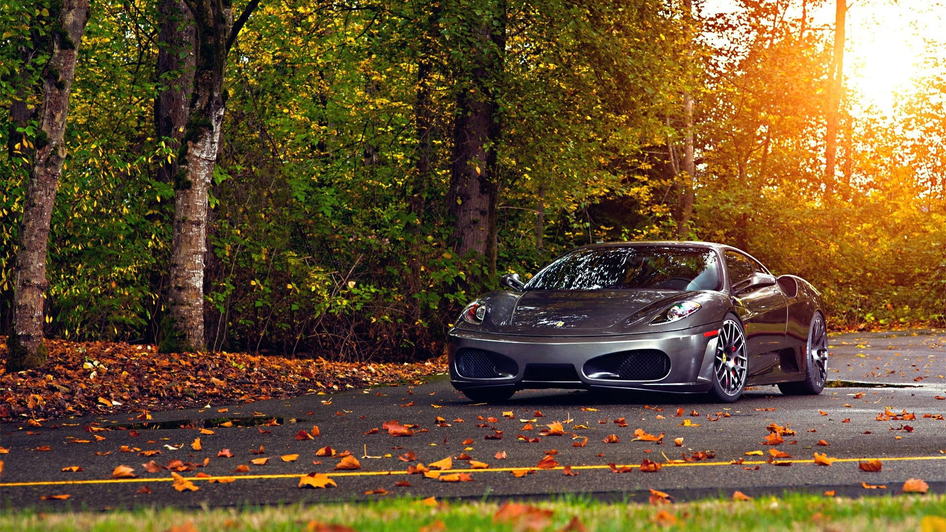 Silver F430 Ferrari Pad Wallpaper