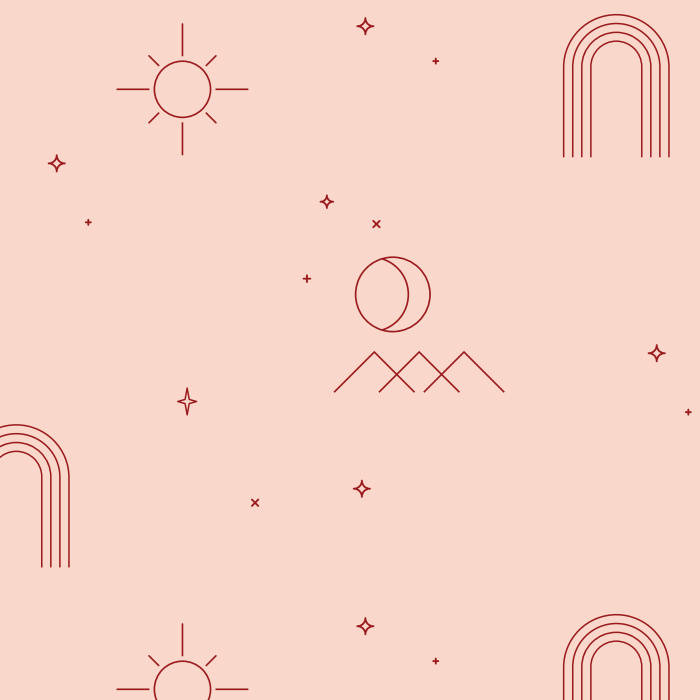 Simple Boho Shapes Wallpaper