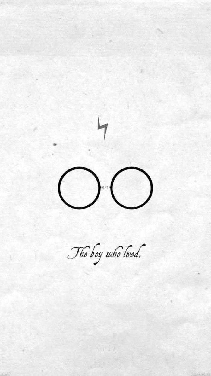 Simple Cute Harry Potter Glasses Wallpaper