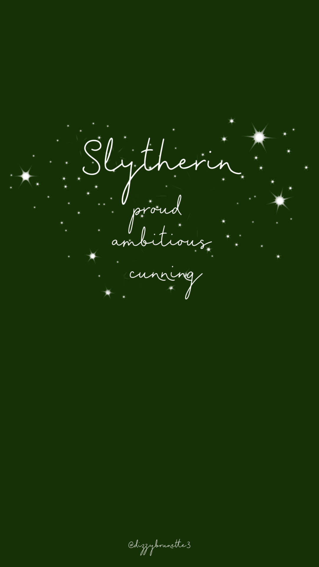 Simple Cute Harry Potter Slytherin Green Wallpaper