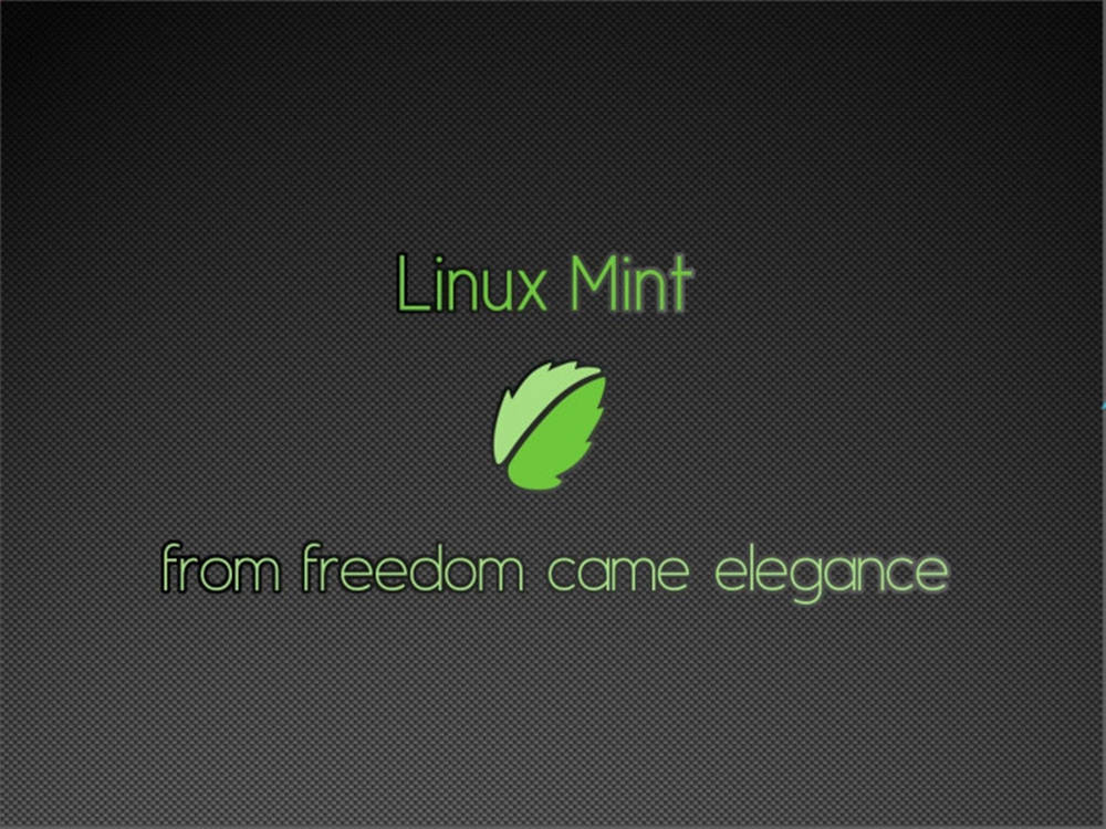 Simple Operating System Linux Mint Logo And Slogan Wallpaper