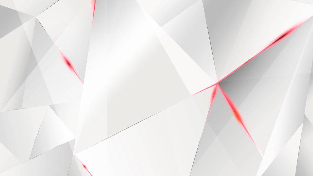 Simple White Polygons Wallpaper