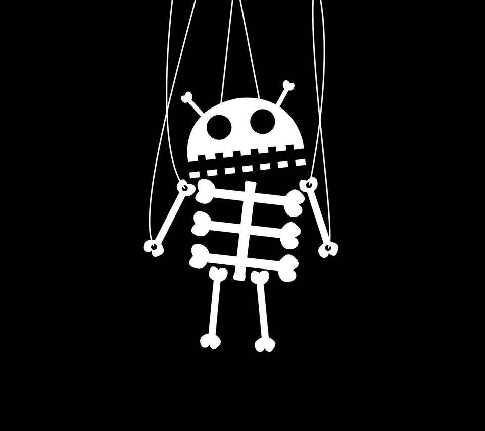 Skeleton Android Robot Wallpaper