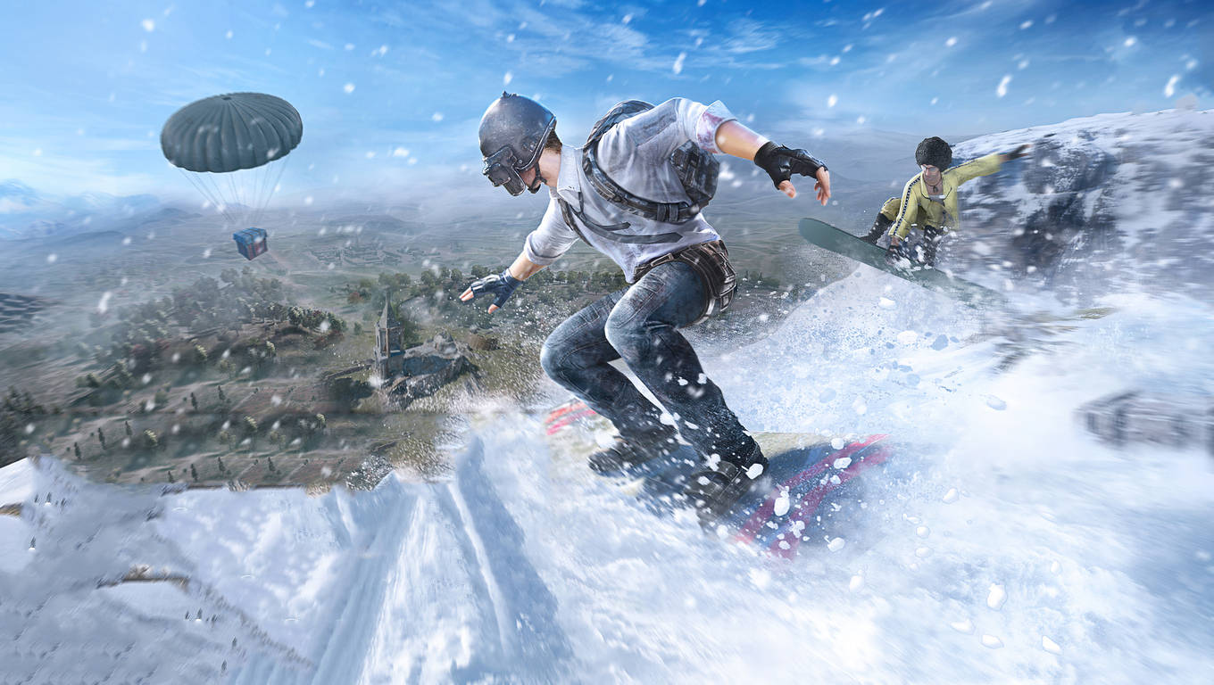 Skiing In Snow Pubg Mobile Lite Wallpaper