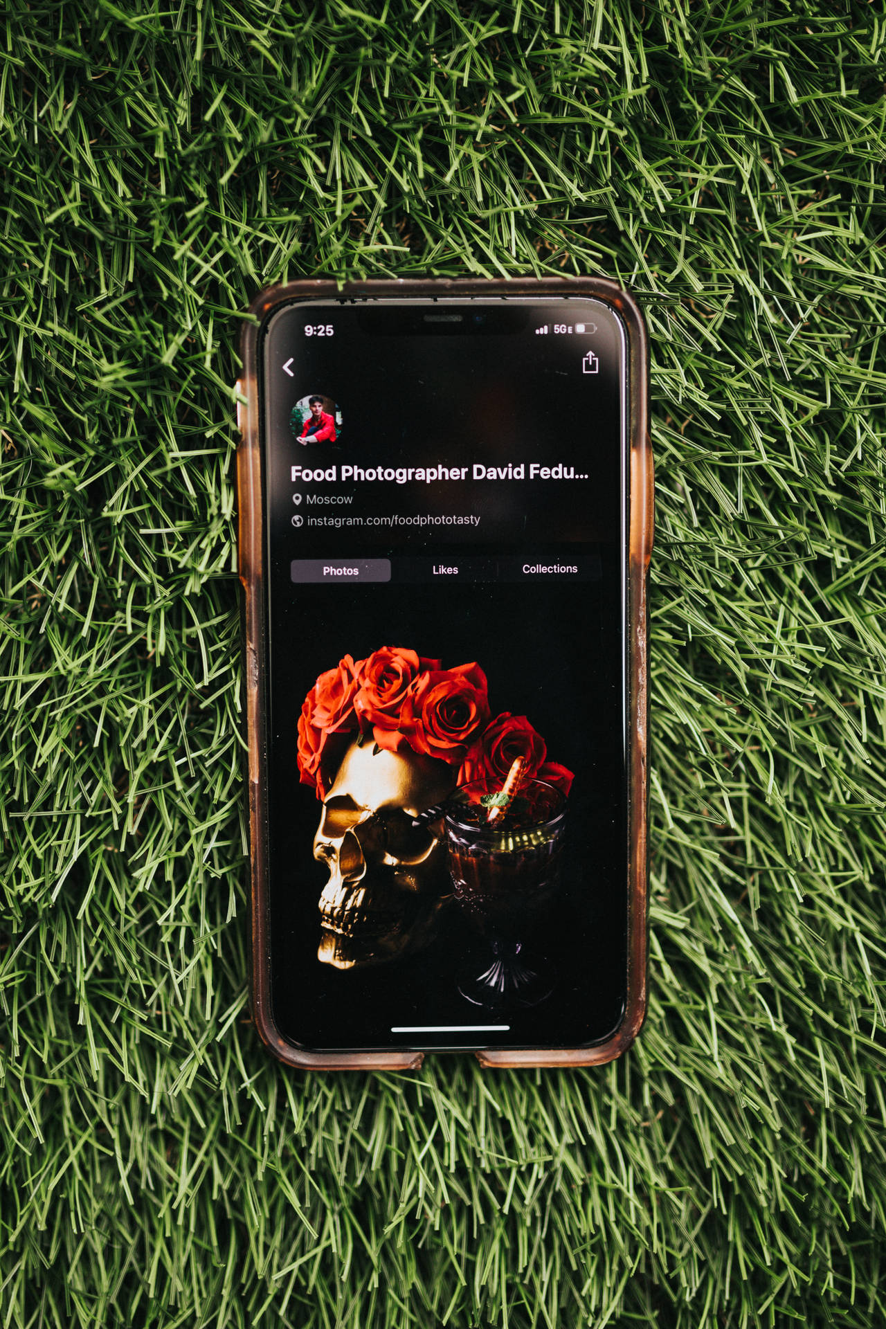 Skull With Roses Iphone Ios Wallpaper
