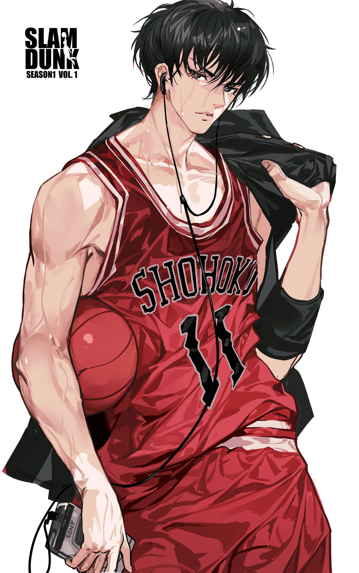 Slam Dunk Rukawa Portrait Wallpaper WallpapersOK