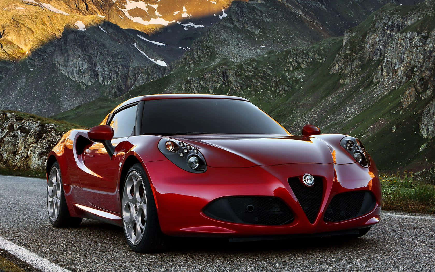 Sleek Alfa Romeo 4c Sports Car Wallpaper