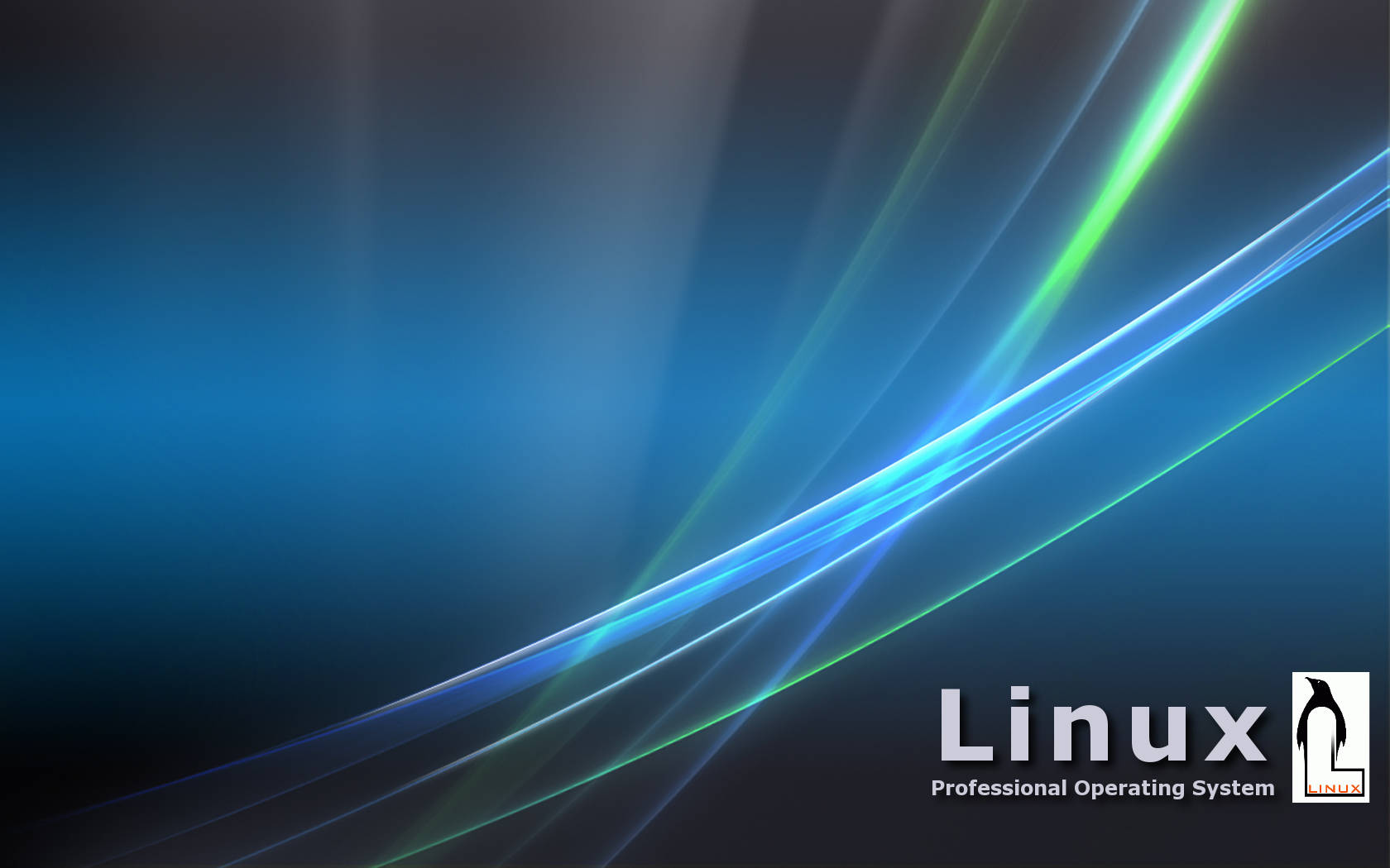 Sleek And Futuristic Linux Os Wallpaper