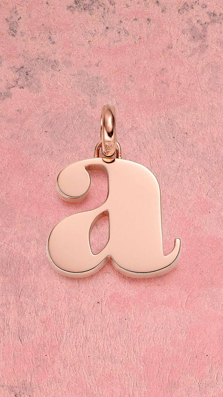 Small Alphabet Letter A In Pink Wallpaper